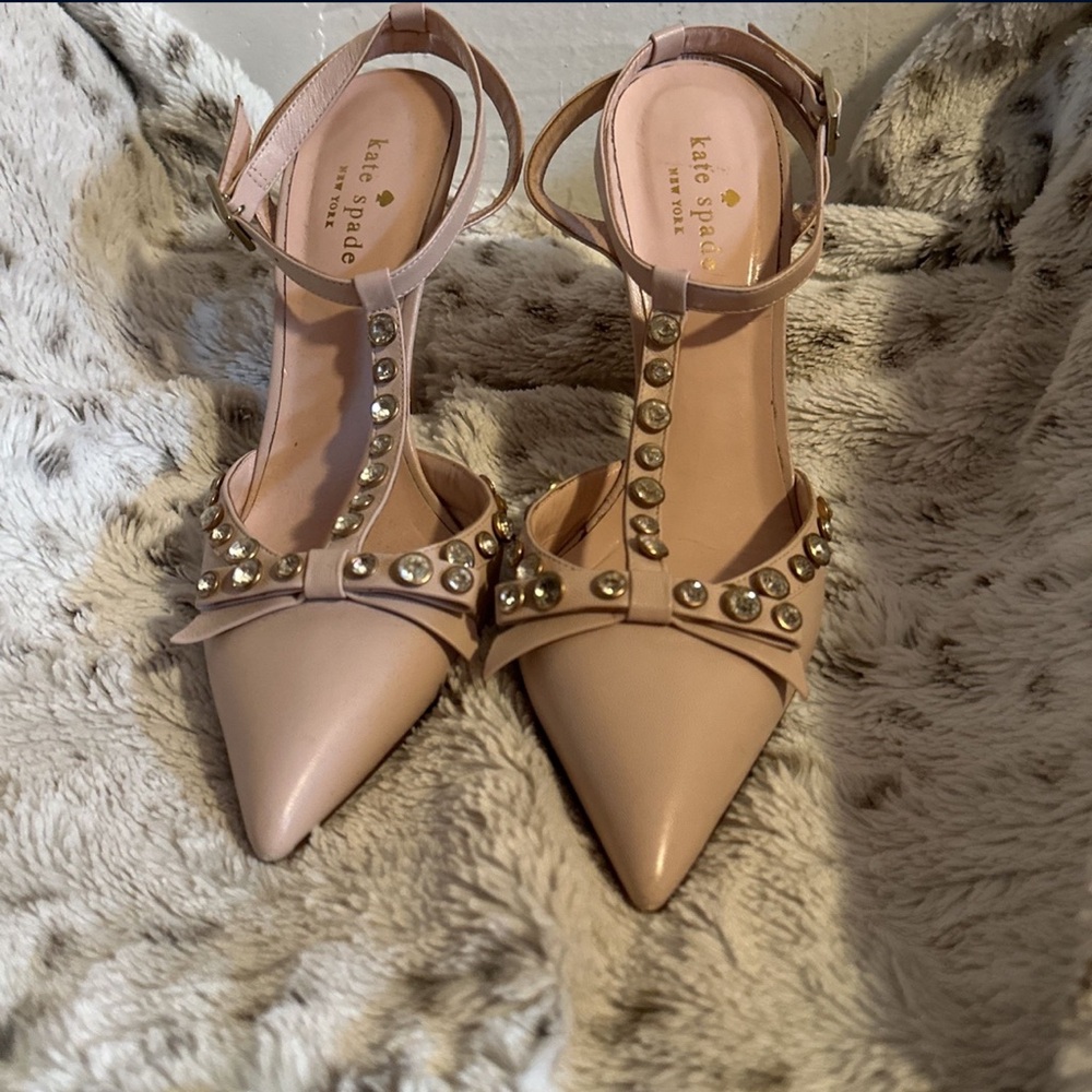 Kate Spade Blush Studded Heels